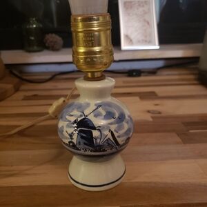 Blue and White Ceramic Lantern